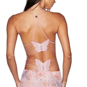 I.AM.GIA Ellery backless pink/mauve dress
